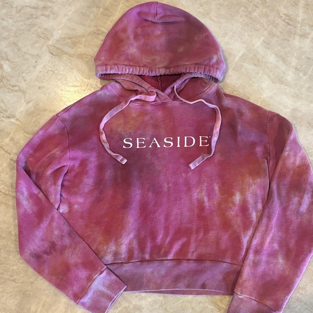 Seaside Purple Tie-Dye Hoodie size M cropped LIMITED EDITION by Micheal Stars